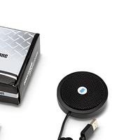 Mini microphone de conférence USB omnidirectionnel à condensateur pour ordinateur de bureau