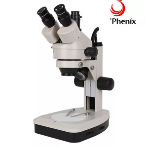 Microscópio <span class=keywords><strong>Trinocular</strong></span> Phenix XTL-165-MT com Zoom Estereoscópico para Gemas com Luz Superior e Inferior 7X-45X - Product Image 2
