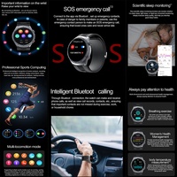 ECG Health Tracker Smartwatch TPU Bomba de aire Monitoreo de la presión arterial SOS BT Llamadas Función NFC Reloj inteligente