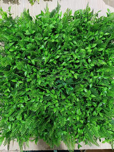 Artificial <strong>Maple</strong> Leaves Foliage Plant Plastic Foliage Grass Mat Green Plant Wall Artificial Green Plants Wall - Product Image 2