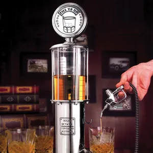 Double Gun Bar Butler Beer Brink Beverage 450ml Gas Station Pump Liquor Dispenser