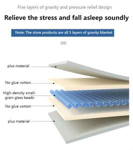 Couverture de gravité en bambou de luxe <span class=keywords><strong>couette</strong></span> lestée respirante douce et profonde 6kg pour un meilleur sommeil - Product Image 3