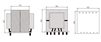 Transformateurs Flyback Haute Puissance BEIRUI EE65 132kHz, Fil de Cuivre, Noyau en Ferrite, Certifiés RoHS CE ISO9001, -40-125°C pour l'Électronique