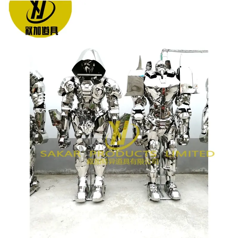 2024 novo estilo mostrar pernas animatrônico raptor led robô pilar andador traje robô gigante