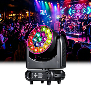 Faro mobile LED Bee Eye 19x40W RGBW 4in1 con zoom, DMX512, per DJ, discoteche, bar, locali notturni, KTV, feste e palcoscenici - Product Image 1