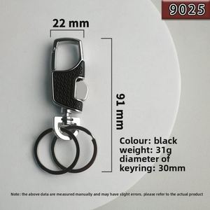 Vintage Style Metal <b>Key</b> <b>Ring</b> Promotional Heavy Duty Carabiner for Men Fashionable Alloy Keychain - Product Image 2
