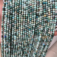 Perles en pierre naturelle facettées de 2 mm, 3 mm, 4 mm, pierres précieuses en cristal turquoise Phoenix, perles en vrac pour la fabrication de bijoux
