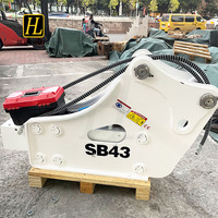 Casse-roche hydraulique de type rétrocaveuse SB43 pour excavatrices de 6 à 9 tonnes ZX55USR ZX60C ZX70 ZX75 – Outil de démolition robuste