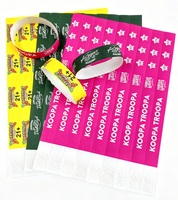 Bracelet jetable Tyvek pour événements et fêtes - Bracelet d'entrée en papier synthétique imperméable, support d'impression de logo personnalisé, vente en gros