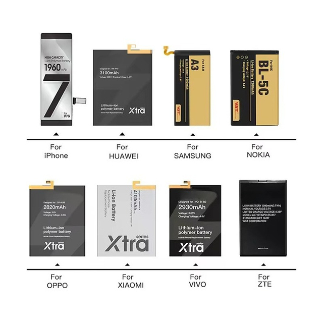 Mobile Phone Battery Factory Customized Logo 3.7v Li-ion All Model Phone Battery for Nokia 3310 3210 3100 BL-5C Battery