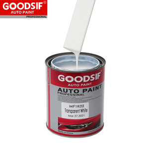 GOODSIF vernice Auto prezzo a base di solvente vernice Auto a base di lacca 1K colore <span class=keywords><strong>bianco</strong></span> riparazione Auto - Product Image 1
