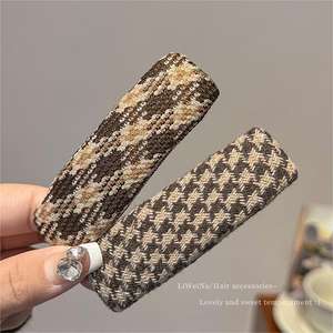 Style rétro épingle à cheveux pour femmes élégant automne hiver côté frange pince élégant chapeaux pour cheveux cassés BB pour pinces à cheveux - Product Image 4