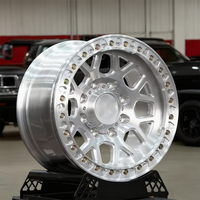 Jantes en aluminium BZY 17x10J -12 J Offset Beadlock 30mm ET forgées pour camions 6x139.7 8x170 Nouvelles 35/40mm ET 100mm pour la course de dragster