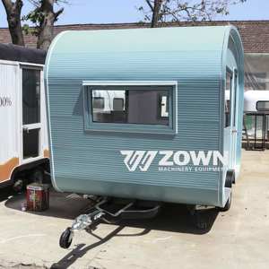 Remolque de Comida Móvil de Tamaño Compacto, Camión de Café, Carrito de Helados para Venta en Calles Estrechas, Kiosco de Comida Rápida con Equipamiento Completo - Product Image 4