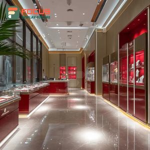 Minimalist Luxury Jewelry Display System Laminated Finish Jewelry Shop Display Cabinet - Product Image 5