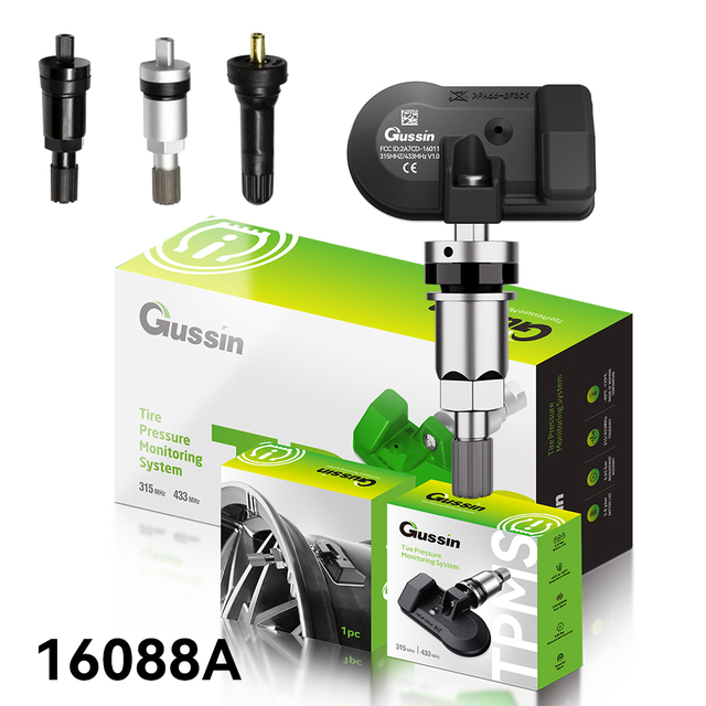 Gussin Universal TPMS Sensor Programmer Monitor 315/433MHz 12V 12-Month Warranty Tire Pressure Monitoring System New Condition