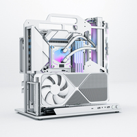 Socooler SOC-J-360 aluminium Mid Tower PC casing Gamer untuk penggemar overclock RTX 5080 GPU mendukung ATX dengan jendela Panel samping