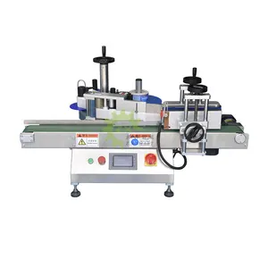 Tabletop Semi Automatic Doppelseite 10ml ätherisches Öl Kleine runde Flasche Kleber Aufkleber Etikett ier maschine