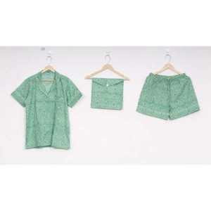 Nueva Llegada: Conjunto de Pijama Corto Transpirable de Satén 100% Algodón con Estampado a Mano, Fabricante Indio y Ropa de Dormir de Calidad de Exportación - Product Image 1