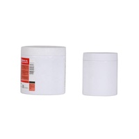 Bocaux PET multifonctionnels à large ouverture, blancs, 200 ml, 500 ml, cylindriques, vides, pour crème démaquillante, shampoing, masque facial