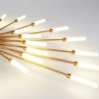 Plafonnier de chambre à coucher moderne et simple, forme de feux d'artifice créatifs, ambiance nordique, luxe léger