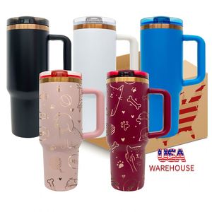 Gobelet isotherme 40 oz en cuivre plaqué avec logo personnalisé pour impression DIY, revêtement poudré, anti-fuite, pour café, bière, voyage - Product Image 1