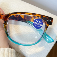 Contraste de couleur clou de riz charnière à ressort anti lumière bleue cadre rond femmes lunettes correctives lunettes optiques de lecture flexibles