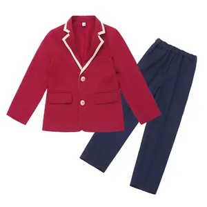 RG-automne filles jupe plissée collants et hauts assortis garçons pantalons 2 pièces ensembles sexy uniforme scolaire