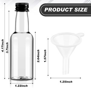 Bouteille vide en plastique PET OEM 50ml 125ml 330ml pour vin, bière, thé, soda avec bouchon à vis en aluminium/CRC/plastique et sérigraphie - Product Image 2
