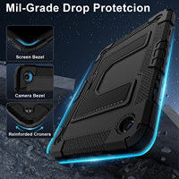 Nouveaux Designs Kickstand Tablet Cover Cases pour Samsung Galaxy Tab A9 11 Pouces Bandoulière Caméra Drop