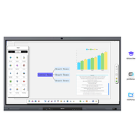 65 75 86 98 pouces écran plat interactif personnalisé écran tactile numérique tableau blanc interactif élégant pour la salle de classe de l'école