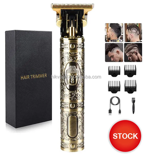 Golden Hair Trimmer ปัตตาเลี่ยนไฟฟ้าสำหรับผู้ชาย,<span class=keywords><strong>เครื่อง</strong></span>ตัดผมไร้สายแบบมืออาชีพ Usb OEM Power ODM ทำจากโลหะ - Product Image 3