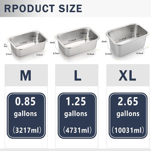 Roestvrijstalen Hondenkommen Voor Grote Honden Metalen Hondenvoerbakken Met Hoge Capaciteit En Waterbak Voor Larges X Groot Huisdier - Product Image 3