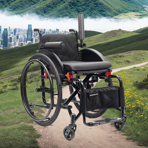Fauteuils roulants de sport pliables manuels en aluminium durables de gros CE, légers, pour personnes handicapées - Product Image 1