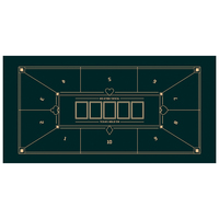 Vente Flash - Échantillons OEM - Tapis de poker pliable portable personnalisé pour table de Texas Hold'em - Tapis de poker antidérapant en caoutchouc