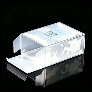 Boîte pliable en plastique PP transparent sur mesure avec couvercle rabattable pour écouteurs, câbles USB, accessoires électroniques, présentoir cadeau, vente en gros OEM S - Product Image 4