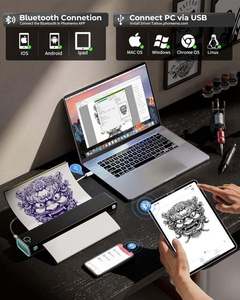 Impresora de Plantillas Térmicas para Tatuajes de Alta Calidad y Bajo <span class=keywords><strong>Precio</strong></span>, Interfaz Bluetooth, Nueva Máquina de Tatuajes y Impresora de Pegatinas para el Hogar y la Oficina - Product Image 2