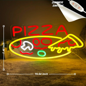 Pizza <span class=keywords><strong>neon</strong></span> ánh sáng dấu hiệu 5V USB <span class=keywords><strong>LED</strong></span> quảng cáo hiển thị cửa sổ cho nhà hàng cà phê cửa hàng kinh doanh phòng trẻ em Nhà Bên Tường - Product Image 6