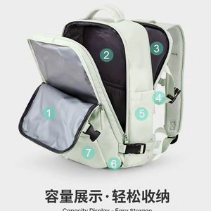 Travel Backpack Women Large Capacity Lightweight Multi Functional <b>Laptop</b> <b>Sleeve</b> 30x20x43cm Casual Outdoor Use - Product Image 3