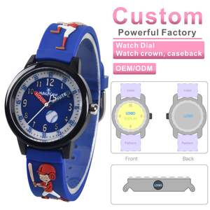 Montre analogique de sport pour enfants avec bracelet en PVC à motif de personnage de dessin animé, mouvement à quartz, boîtier en PC, charme d'<span class=keywords><strong>anime</strong></span> pour enfants - Product Image 1