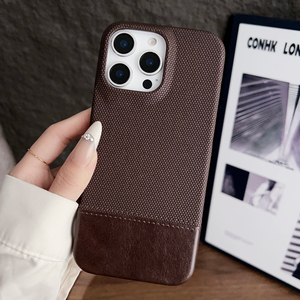 NUEVA Funda Magnética de Tela y Cuero para <span class=keywords><strong>iPhone</strong></span> 17 Pro Max 16 15 <span class=keywords><strong>14</strong></span> <span class=keywords><strong>13</strong></span> Plus, Diseño Colorblock, Carga Magnética, Antigolpes - Product Image 3