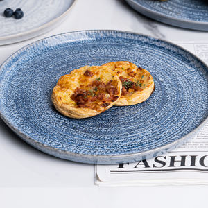 Assiette à dîner et déjeuner en céramique de luxe moderne avec cuillère à lapider Bol à fruits en <span class=keywords><strong>porcelaine</strong></span> personnalisé pour usage domestique - Product Image 5