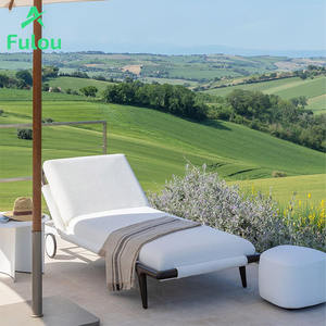 قماش حديث من الألومنيوم مقاوم للأشعة فوق البنفسجية مقاوم للماء وسادة مريحة سريعة الجفاف كرسي حديقة فناء فندق شاطئ - Product Image 1