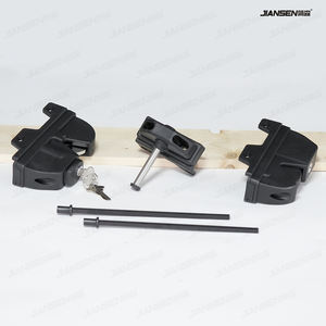 Installation facile Loquet de sécurité en nylon à double face avec clé pour portes en bois, fer et vinyle - Product Image 2