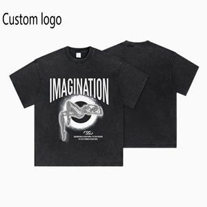 Camiseta sin Mangas Estilo Hip-Hop Vintage Lavada de 230g con Logotipo Personalizado - Chaleco Unisex Estampado en DTG Inspirado en la Imaginación - Product Image 1