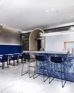 Sodalite đá cẩm thạch màu xanh granito Azul Bahia precio Ốp Bahia nhà bếp tấm chi phí màu xanh Bahia Granite cho bàn bếp