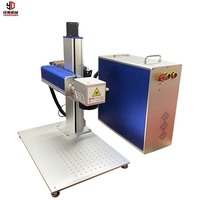 Máquina de Marcado Láser de Fibra 3D para Metal, Enfoque Automático, Operación CNC, Profundidad de 2-5 mm, Velocidad de 3000-7000 mm/s, Compatible con Formatos DWG/DXF/PLT