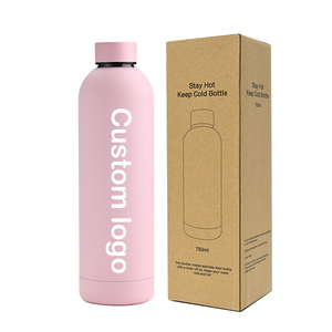 Custom Logo 750ml Large Capacity 304 Stainless Steel Vacuum Insulated <b>Flask</b> Frosted Design Customized Printing Travel Use 12-24 - Product Image 1