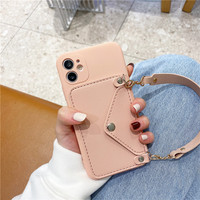 Accessoires mobiles étui portefeuille en cuir sac de téléphone portable coque arrière en TPU pour iPhone 11 12 13 Pro Max 7 8 puls X XS XR