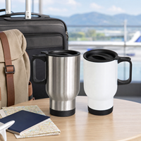 Bouteille isotherme à double paroi en acier inoxydable de 14 oz, personnalisable, moderne, portable, pour sublimation et transfert thermique